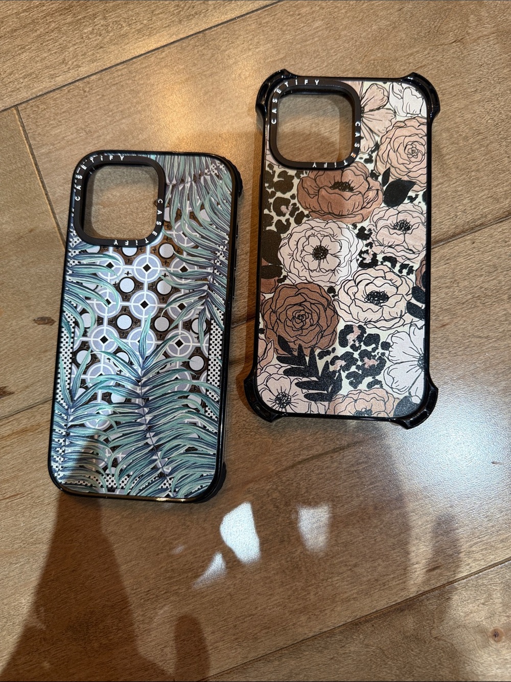 16 Pro Max Floral & Teal Leaf Protective Phone Case Duo - Casetify Style